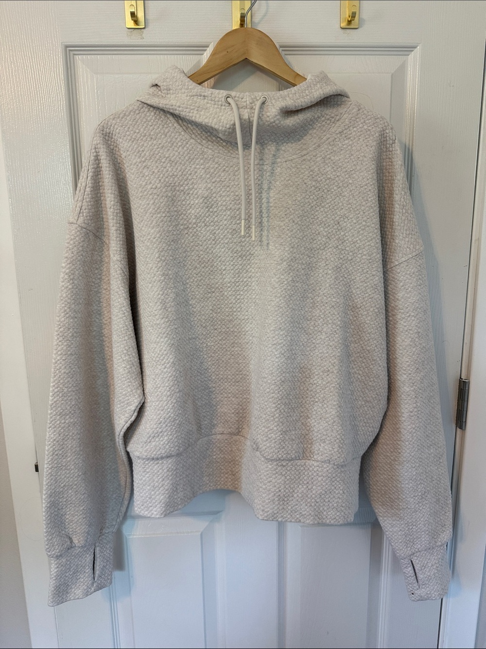 Dynamic Fleece XL Tall Ivory Tan Heather Hoodie